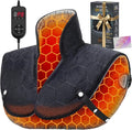 Neck and Shoulder Heating Pad: 2X Graphene Extra Hot Max 160℉ for Faster Deeper Pain Relief - 4H Auto Shut Off for Home Office Use - Machine Washable - Gifts for Dad Grandpa Husband