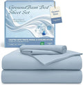 Silver Infused Bed Sheets Set, Cooling Tencel Sheet with Self-Cleaning Technology for 3X Freshness Sleep, Hypoallergenic & Breathable sheet Perfect for Hot Sleepers & Sensitive Skin (Blue, Queen )