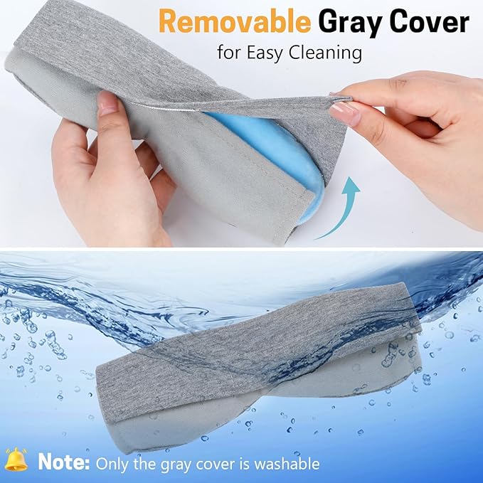 Heated Eye Mask, Graphene USB Warm Compress for Dry Eyes, Blepharitis, Stye and MGD Relief, 3 Temperature Levels with Washable Cover, Adjustable Strap