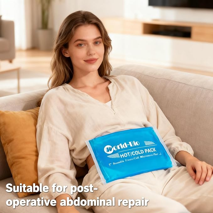 Extra Large Gel Ice Packs for Injuries Reusable Gel Cold Compress for Shoulder, Knee, Back and Neck - Hot and Cold Packs for Pain, Injury, Surgery - Flexible Ice Pack for Injury - 8.3" x 12.4"