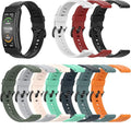 FitTurn 16mm Quick Release Watch Band for FITVII Slim Fitness Tracker Replacement [10 Pack] Colorful Silicone Wristband Adjustable Accessory Bands Strap for FITVII Slim Fitness Tracker