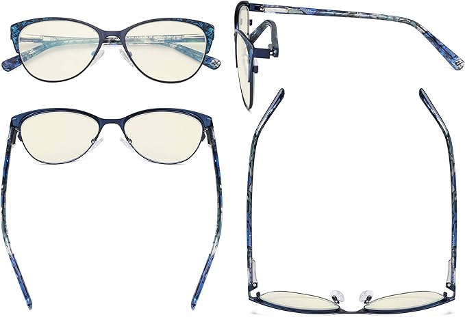Eyekepper Oversize Ladies Butterfly Design Blue Light Glasses -Computer Screen Eyegalsses Women
