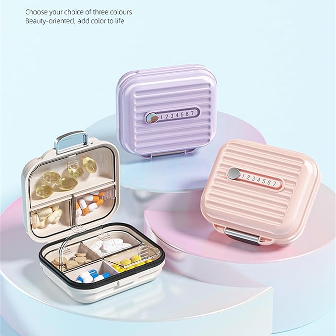 Pills Container Travel Pills Box with 7 Compartment Small Pills Organizers Jewelry Storage Box Box Pills Holder