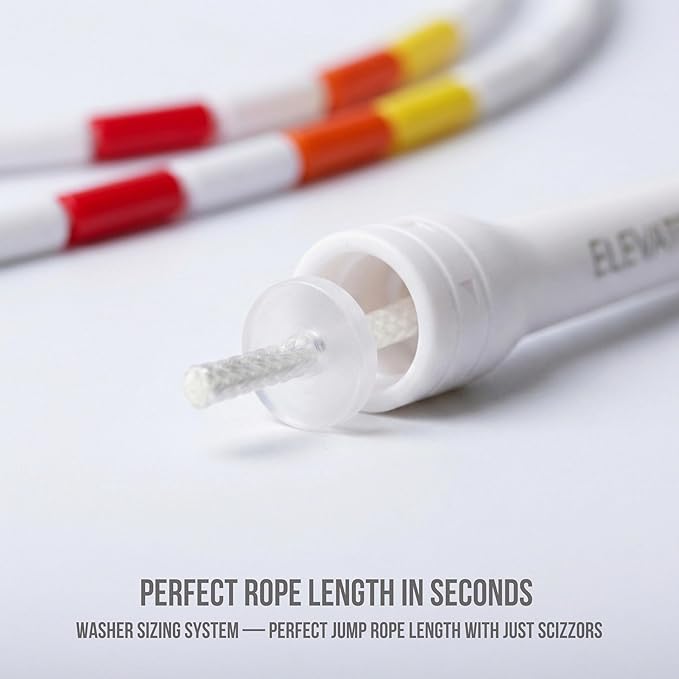 Elevate Rope Professional Beaded Jump Rope - 3m Adjustable, Quality Beads & Poly Cord - For Freestyle, Cardio & Tricks - All Levels & Indoor/Outdoor Use