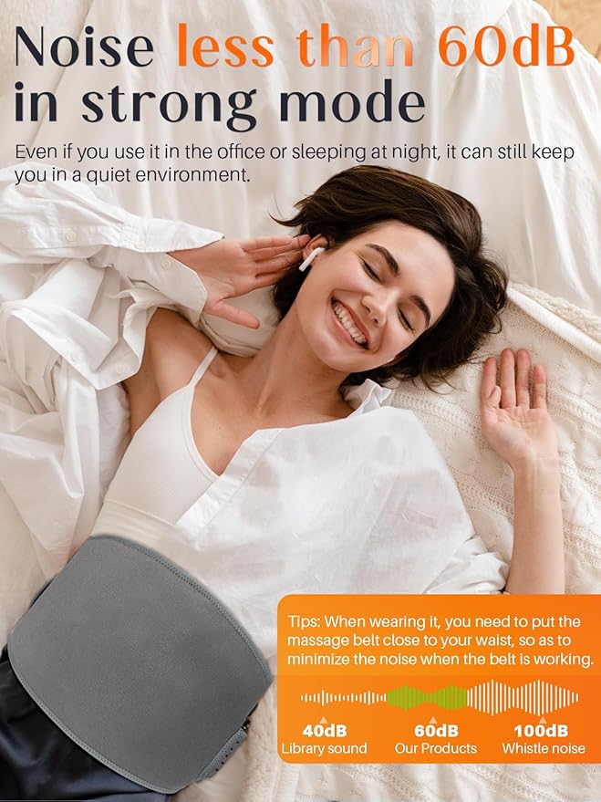 Heating Pad for Back Pain Relief,60” Large Cordless Heating Pad for Cramps with 3 Heat 3 Vibration, 8000mAh Portable Lower Back Massager Supply Extension Belt, Gifts for Women Men Seniors Mom Dad