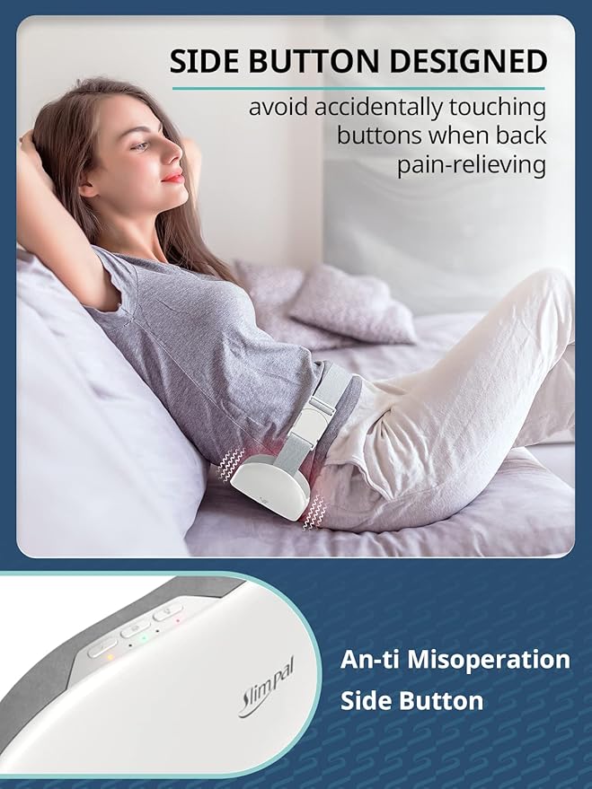 Slimpal Heating Pad for Period Cramps, Plus-Sized Portable Electric Heating Pad, Menstrual Cordless Heat Belt Back, Belly, Waist Pain Relief, Long-Lasting Battery, Beige
