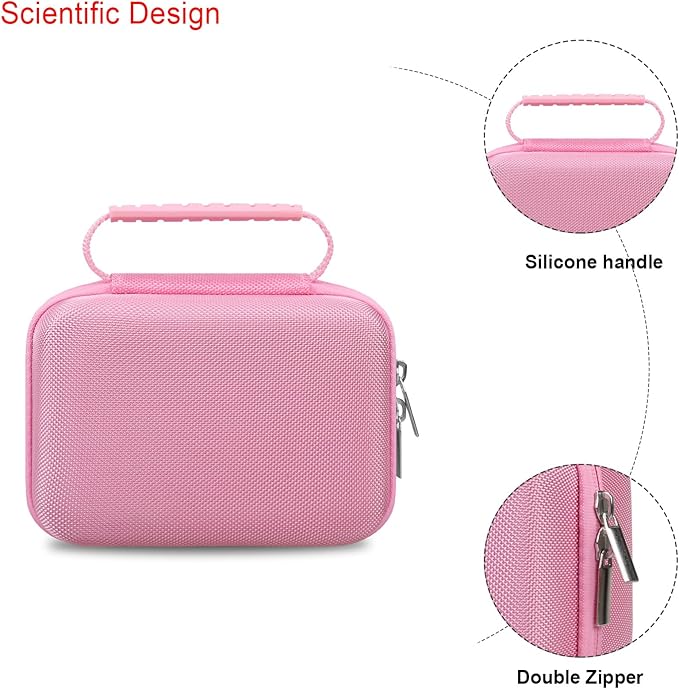 Elonbo Carrying Case for OMRON Evolv Bluetooth Wireless Upper Arm Blood Pressure Monitor, for OMRON Evolv BP7000 Portable One-Piece BP Monitor Storage Holder, Pink