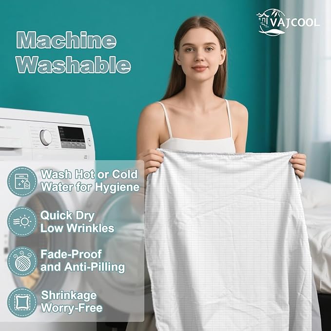 Grounding Sheets Full Size, Grounding Bed Sheets with Grounding Wire,10% Pure Silver, 54 * 75 * 14 in, Grounding Fitted Sheets for Improved Sleep & Wellness (Full)