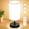 Light Therapy Lamp, 10000 Lux Daylight Lamp with 3 Color Temperatures, Adjustable Brightness, Timer & Memory Function, Sunlight Lamp(Black Base White Shade)