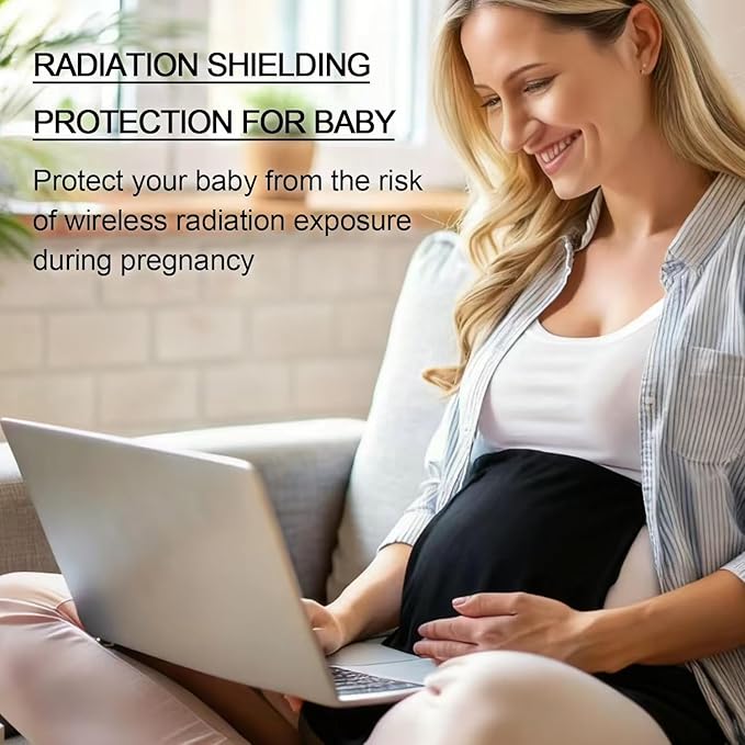 Faraday Blanket: Protection Against Direct Contact from WiFi, Protection Blanket for Cell Phone, Tablet, Electronics (20.5" x 17.5"), Black
