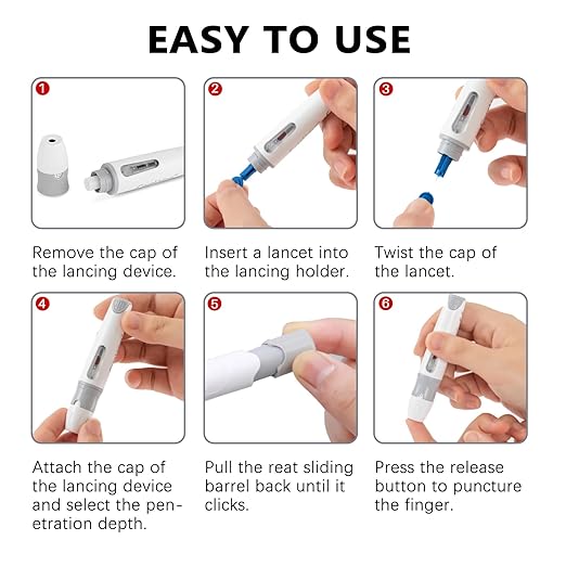 Lancing Device and 100 Lancets, Single Use, 30 Gauge Lancets, for Minimizing Pain and Discomfort