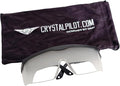 IFR Foggles for Aviation - Pilot Training Glasses with Adjustable Strap and Light Gun Signals Card - View Limiting Device for Instrument Flight