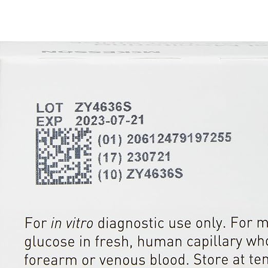 McKesson True METRIX Blood Glucose Test Strips for Diabetes Professional Monitoring System, Multiple Patient Use (100 Count (Pack of 1))