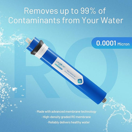 100 GPD RO Membrane Filter Replacement, Universal 11.75" x 1.75" Reverse Osmosis Membrane Element for Residential Undersink RO Drinking Water Filtration System (100 GPD)