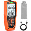 Neoteck 3 in 1 EMF Detector for EF MF RF 3 Axes Electromagnetic Field Radiation Detector to Identify MF Direction with 3-Color LED & Audio Alarm Rechargeable WiFi Signal Detector for Home Office