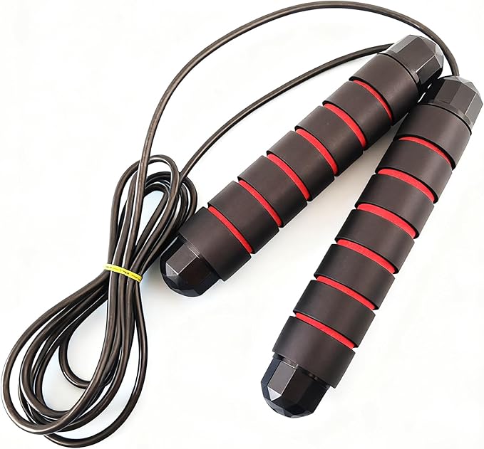 Jump Rope, Adjustable Jump Ropes,Skipping Rope Tangle-Free Rapid Speed with Ball Bearings for Women Men Kids,Exercise & Slim Body Jumprope at Home School Gym