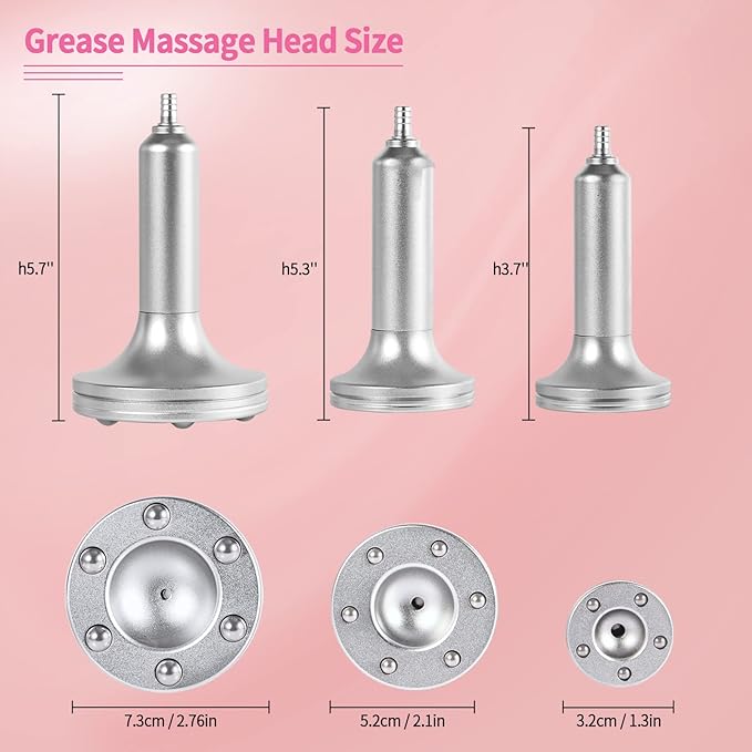 Beauty Star Vacuum Therapy Cupping Machine, Multifunctional Body, Back, Face Massage Care Machine Adjustable Suction (0-70 cmHg) with 30 Cups and 3 Gua Sha Pumps (Max Cups 1200ML)
