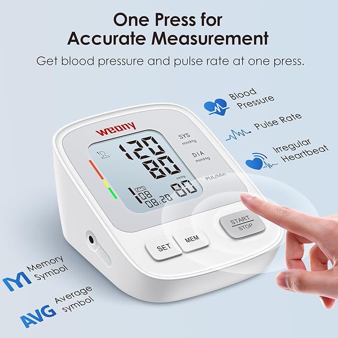 Blood Pressure Monitors for Home Use FSA&HSA Eligible Adjustable Blood Pressure Cuff Arm 9-17in,2 * 99 Memories Digital Arm Blood Pressure Machine,Large BP Cuff Automatic Upper Arm with USB