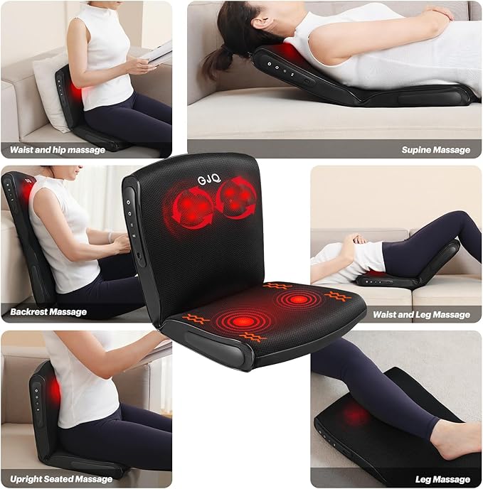 Multi functional massager Shiatsu Neck and Back Massager chair with Heat,massage chair full body for Pain Relief Deep Tissue,massage chair pad for Outdoors Home Office, Gifts for Women Men Parents
