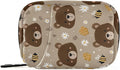 Brown Bear Bees Honey Travel Pill Organizer Case Box Container Weekly Portable Vitamin Medicine Holder Storage Bag with Zipper Removable