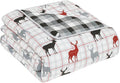 CuteKing Weighted Blanket for Adults (20lbs, 60"x80", Deer) Heavy Blanket for 180-190lbs, Weighted Blanket for Cooling & Heating with Premium Glass Beads, Thick Blanket for Adult All-Season
