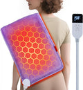 Extra Hot Heating Pad for Cramps: Luxury Plush and 2X Graphene Electric Heating Pad for Back Period Cramps - Gentle Deep Relief for Women While Reading Watching TV - Max 158℉ 2H Auto Off