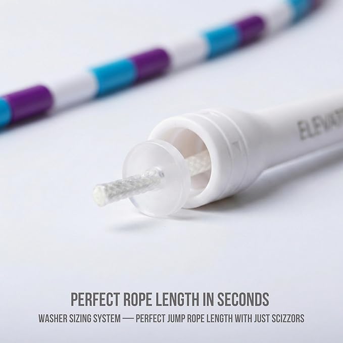 Elevate Rope Professional Beaded Jump Rope - 3m Adjustable, Quality Beads & Poly Cord - For Freestyle, Cardio & Tricks - All Levels & Indoor/Outdoor Use