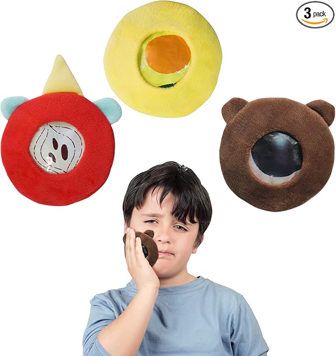 WORLD-BIO Ice Pack for Kids - Reusable Toddler Ice Packs for Kids Packs with Cute Fruit Covers for Bumps, Bruises, Swelling - Toddler Safe Gel Packs for Teeth, Head, Knees Relief(3PCS)