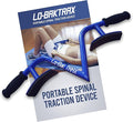 EZ-Bak Lo-Bak TRAX Lumbar Spine Stretcher - Upper & Lower Back Stretcher Pain Relief – Portable Spine Decompressor & Back Cracking Device for Herniated Discs, Sciatica, Scoliosis - Blue