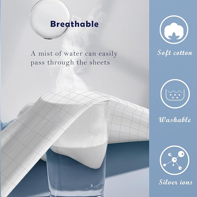Grounding Sheets King Silver Fiber Flat Grounding Sheet 76x80 Inch Cotton Grounded Bed Sheet for Sleep Stress Pain, Earth Connected Sheet with Grounding Cord
