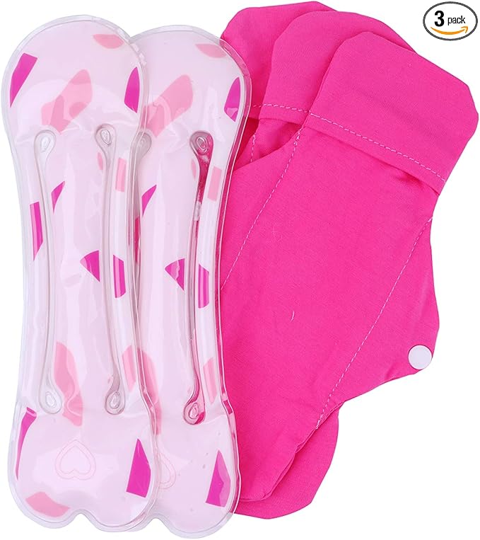 FOMI Hemorrhoid and Perineal Clay Ice Packs | 2 Reusable Packs, 3 Washable Sleeves | Pregnancy and Postpartum Cold Therapy Compress for Vaginal and Groin Pain Relief | Flexible, Freezable Wrap