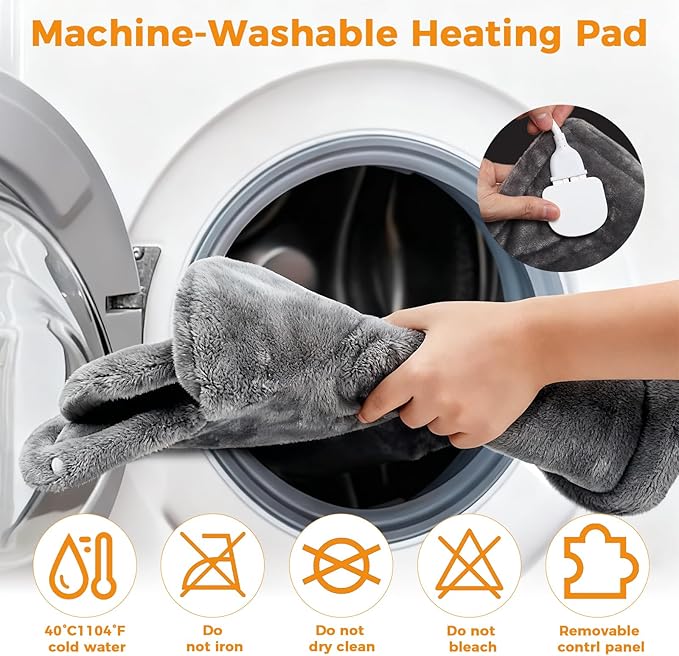 Heating Pad for Neck and Shoulders and Back, Heating Pad for Back Pain Relief, 9 Heat Settings Neck Heating Pad, Auto Shut-Off, 23'' × 37'' Shoulder Heating Pad Birthday Valentines Day for Women Men