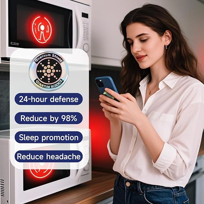 8 Pieces of Cell Phone Protection Neutralizers Stickers, Blockers Equipment Stickers for All Phones Tablets Laptops Computer WiFi All Devices Silvery