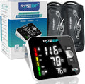 Digital Blood Pressure Monitor with 2 Large Arm Cuffs (22–42 cm) | Accurate & Easy-to-Use, USB Type-C Rechargeable, Automatic Upper Arm BP Machine for Home Use