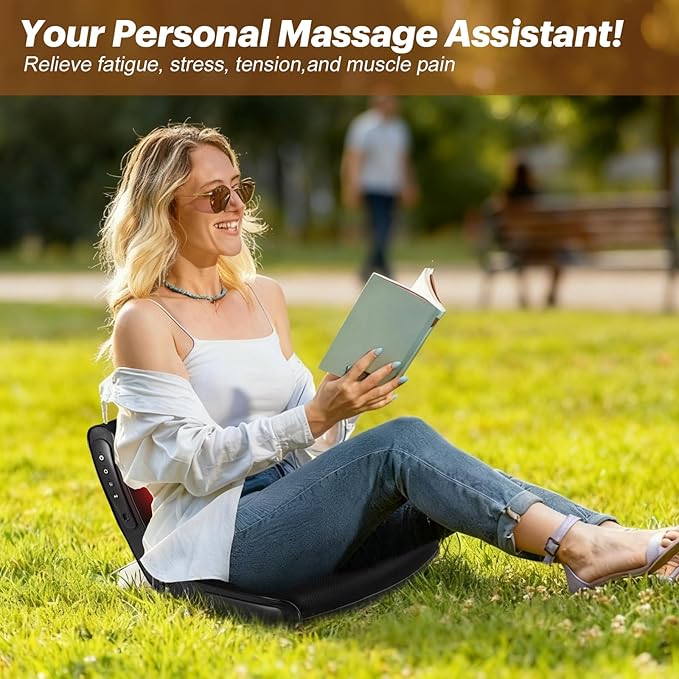 Multi functional massager Shiatsu Neck and Back Massager chair with Heat,massage chair full body for Pain Relief Deep Tissue,massage chair pad for Outdoors Home Office, Gifts for Women Men Parents