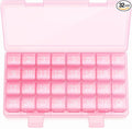 Barhon Monthly Pill Organizer 1 Time a Day, 30 Day Pill Organizer Once a Day, One Month Pills Box for Travel, Pink Medicine Pill Box for Vitamins, Supplements & Fish Oils