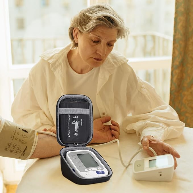 co2CREA Hard Case for OMRON 5 Series BP742N / Bronze BP5100 Upper Arm Blood Pressure Monitor