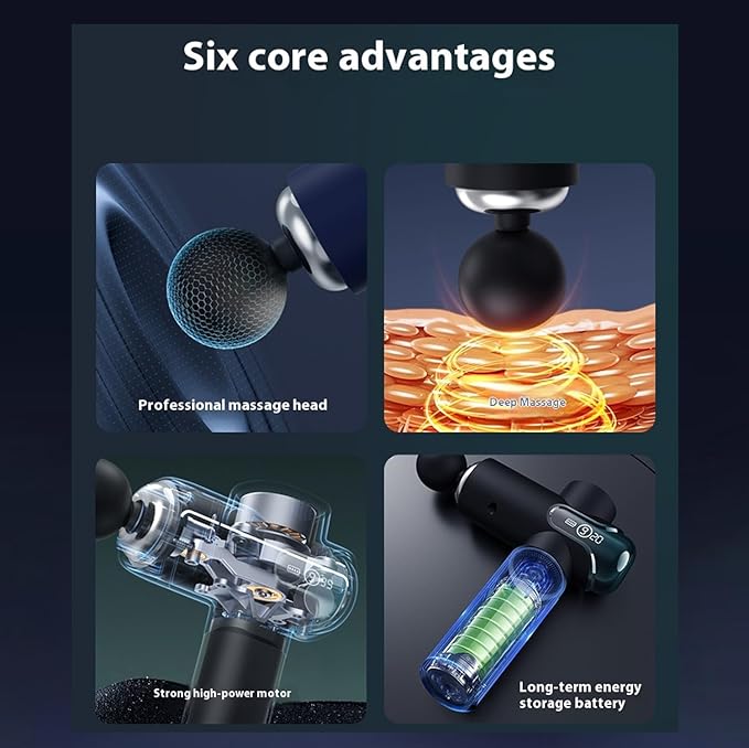 Smart massage gun, men's muscle massage gun, a professional massage for hitting the back, legs, neck, buttocks, etc., used to relieve muscle fatigue, relaxation, and a must-have for home fitness.
