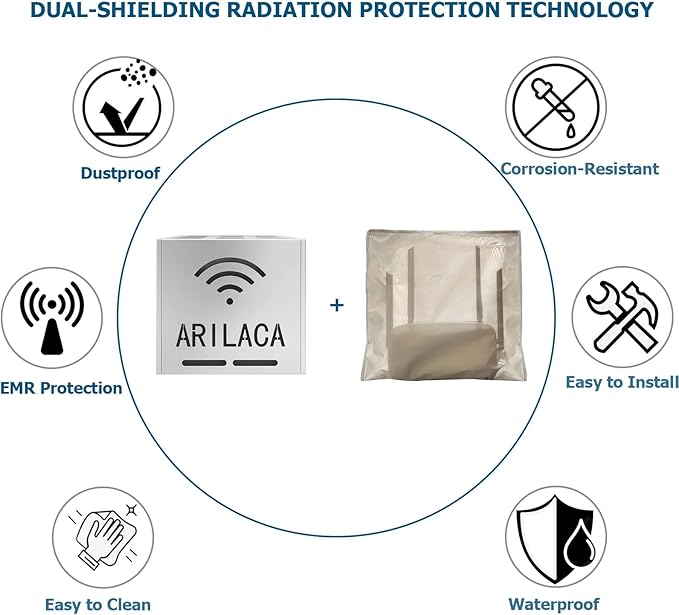 Large WiFi Router Cover Shielding E m f Blocker for WiFi Router Box E m f Faraday Cage E M f Blocker for Home E m f Shield Large Faraday Bags EMP Proof Blocks 5G About 90% E m f Protection