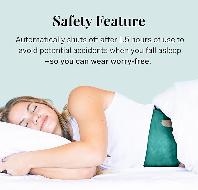 Pixie Period Heating Pad for Cramps - Thinnest Wearable Heating Pad for Feminine Care - Unnoticeable Under Clothes - Best Portable Heat Belt for Menstrual Pain Relief - FSA Eligible and HSA Eligible