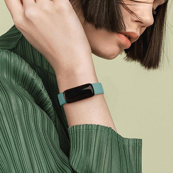 6-Pack Bands for Fitbit Inspire 3 Bands for Women Men, Soft Silicone Adjustable Wristband Replacement Straps Compatible with Fitbit Inspire 3 Fitness Tracker