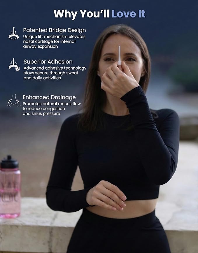Next Generation Nasal Strips, Soft-Flex Material, Water Resistant, Drug-Free, 30 Count (Clear Color Strips)