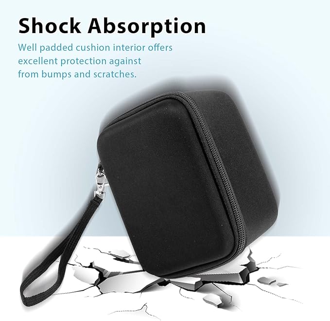 Hard Carrying Case Compatible with OMRON Blood Pressure Monitor Bronze BP5100 / Upper Arm 3 Series Home Blood Pressure Monitor,Wrist Blood Pressure Monitor Storage Organizer Bag with Handle(Case Only)