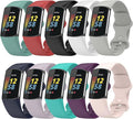 Compatible with Fitbit Charge 5 Bands Women&Men, Replacement Soft Silicone Watch Straps Soft Wristband for Fibit Charge 5 Advanced Fitness & Health Tracker