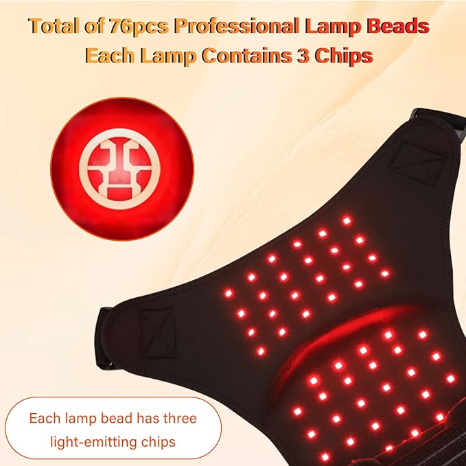 Cordless Red Light Therapy for Shoulder, 5000mAh Battery Portable Near Infrared Light Therapy for Shoulder & Joint