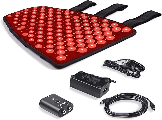 DGXINJUN Red Light Therapy Devices 880nm Near Infrared LED Calf Arm Muscle Pain Relief Wrap for Lower Leg Cramps Home Use Damage Deep Penetrating