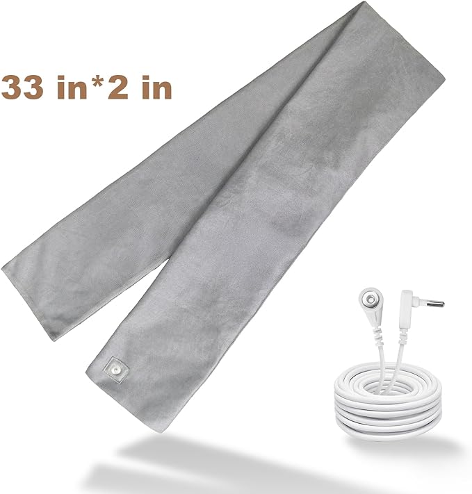 Faraday Scarf, Silver Fabric Neck Scarf,EMF Protection,Radiation Shielding for WiFi and Cellular, Face and Neck Coverage, Versatile Wear
