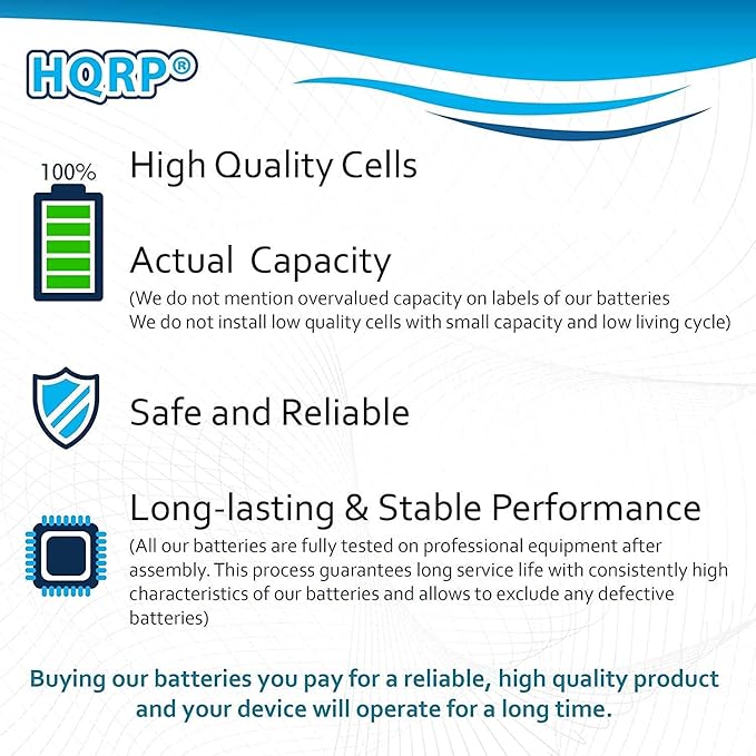 HQRP 4-Pack Lithium Battery Compatible with Freestyle Lite Blood Glucose Meter, Sugar Monitor