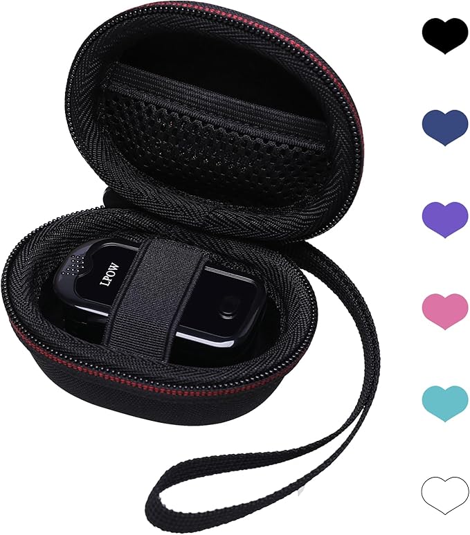 Black Pulse Oximeter Case for Zacurate, Innovo, Vibeat, iHealth, Santamedical, Children Fingertip Pulse Oximeter Blood Oxygen Saturation Monitor (Case Only)