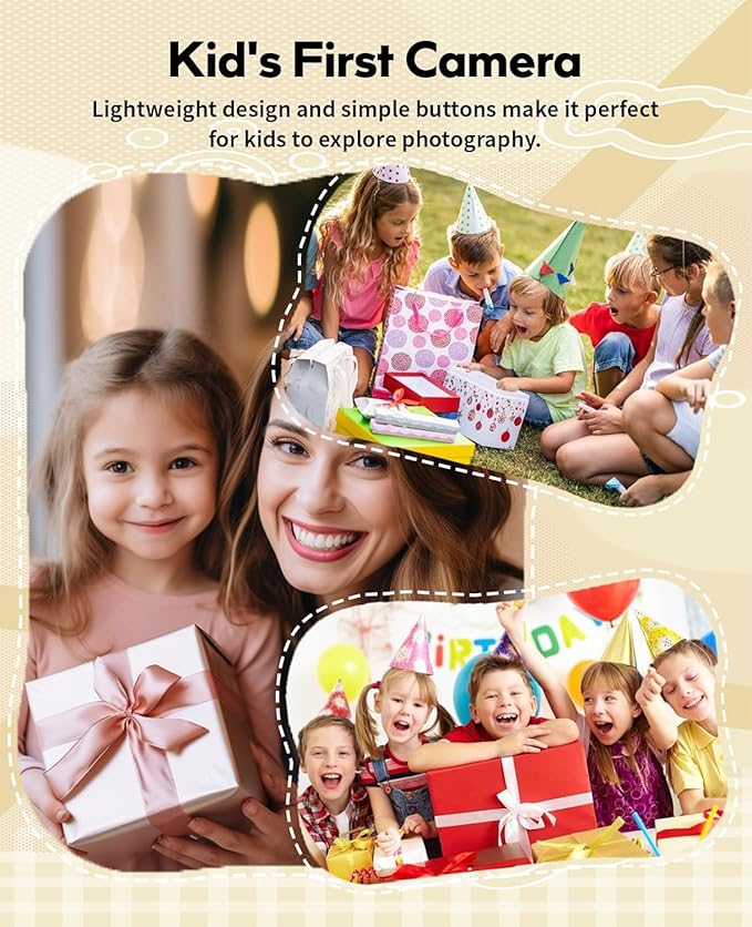 Mini Keychain Camera with 64GB Card: 4K Photo & Video Pocket Digital Camera,Built-in Screen & Flash,Fun Filters for Kids & Beginners,Easy Travel Camera for Daily Adventures, Idea (White)
